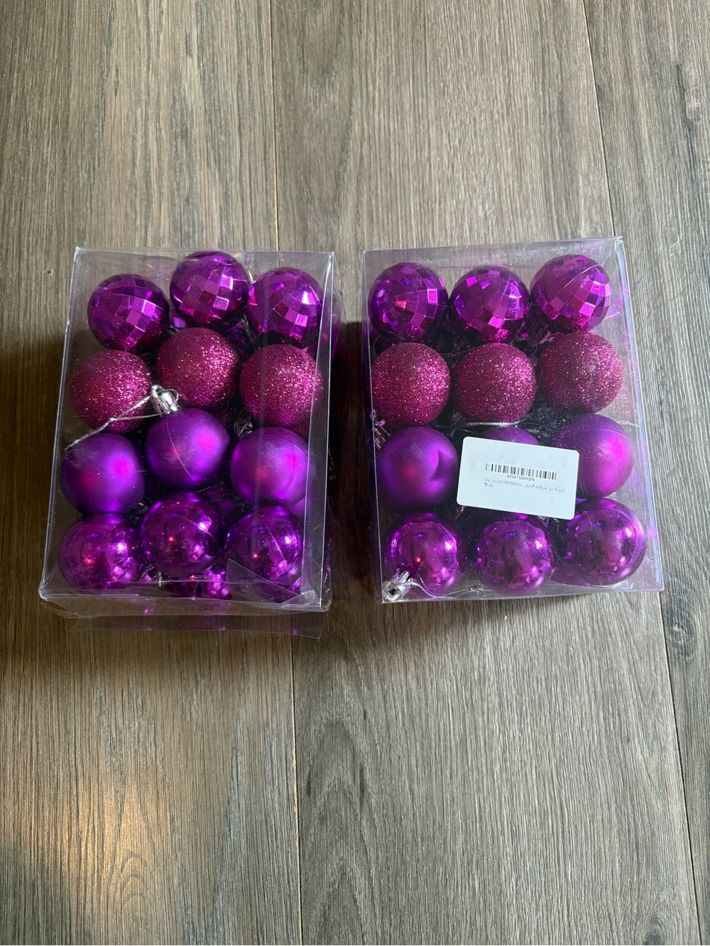 Amazon set of 2 purple plastic  bulbs Halloween tree